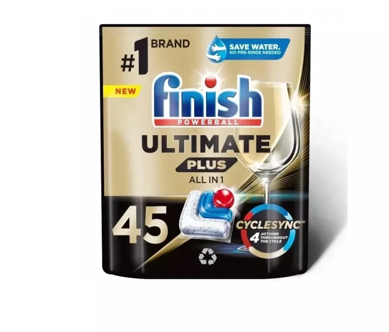 FINISH KAPSUŁKI DO ZMYWARKI 45 SZT LEMON ULTIMATE PLUS POWERBALL
