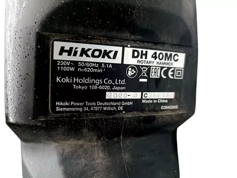 MŁOT UDAROWY SDS MAX SIECIOWE HITACHI 8,5 J 1100 W 230 V