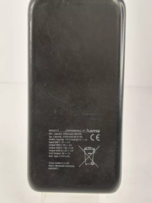 POWERBANK HAMA 24000 MAH SZARY