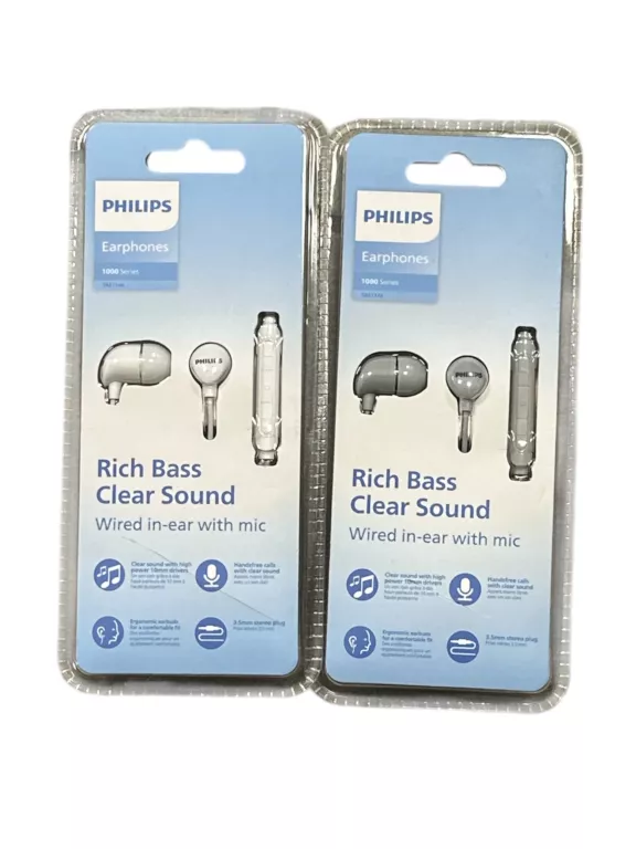SŁUCHAWKI PHILIPS PRZEWODOWE 3,5MM