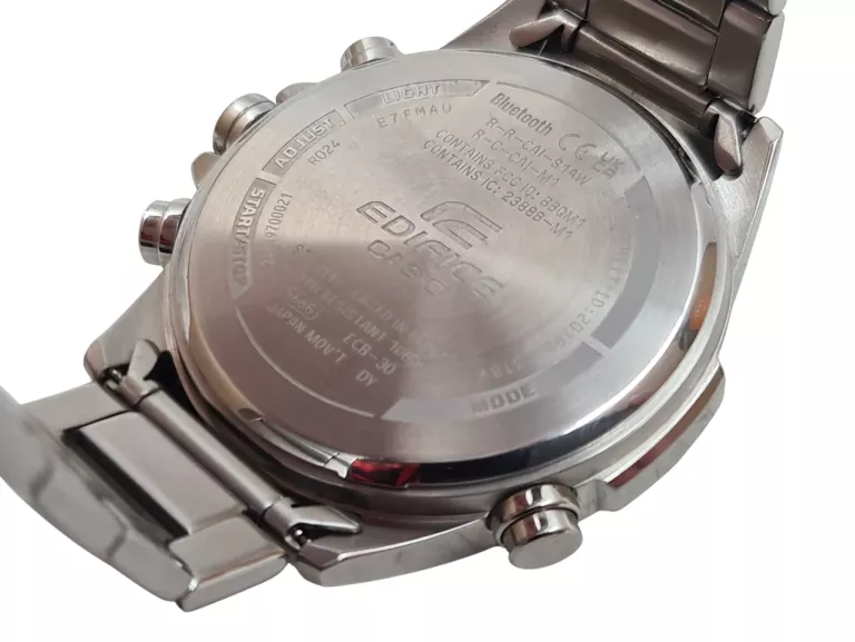 ZEGAREK CASIO EDIFICE ECB-30DB-1A9ER 46MM STAL CHRONOGRAF - GW 12.26