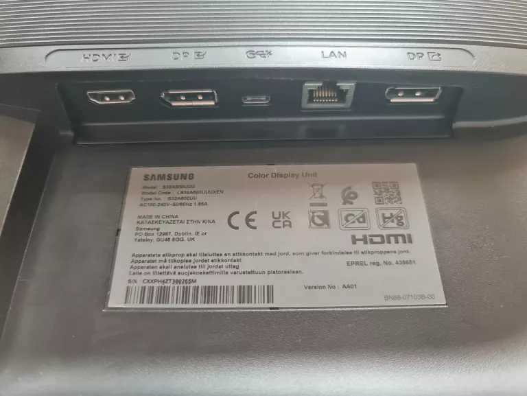 MONITOR SAMSUNG LS32A600UUUXEN 32'' WQHD 5MS 75HZ CZARNY