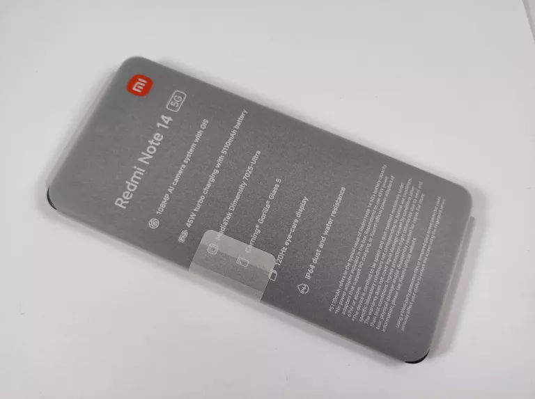 XIAOMI REDMI NOTE 14 5G 256GB 8GB KOMPLET IDEALNY STAN! BEZ BLOKAD!