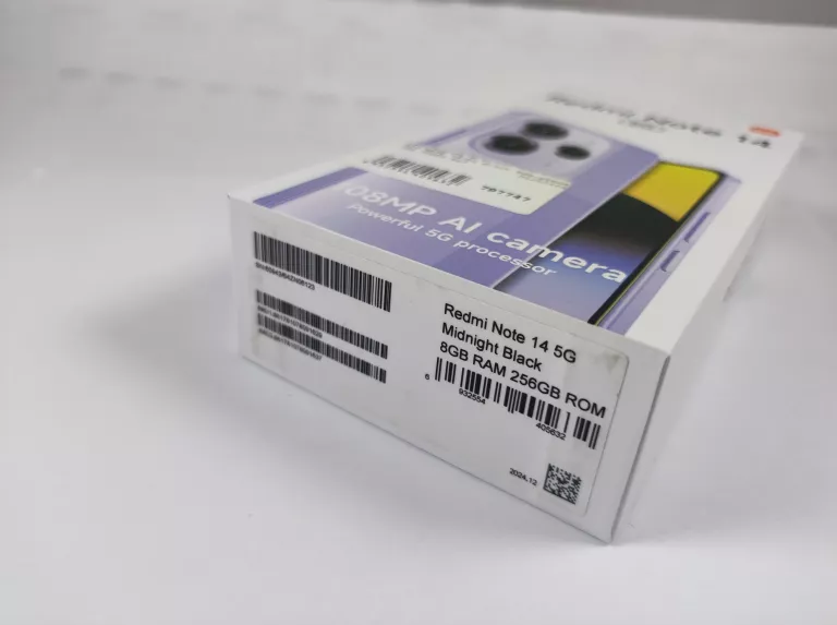 XIAOMI REDMI NOTE 14 5G 256GB 8GB KOMPLET IDEALNY STAN! BEZ BLOKAD!
