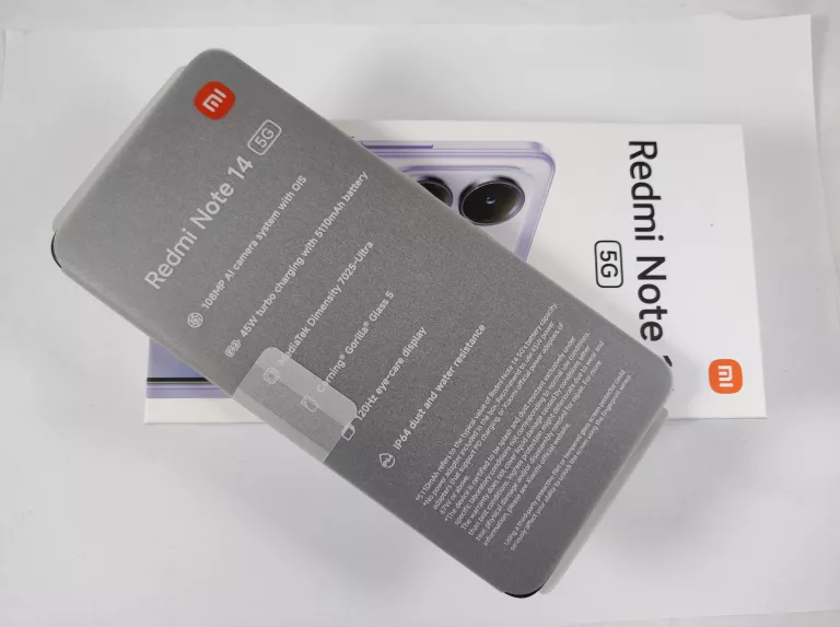 XIAOMI REDMI NOTE 14 5G 256GB 8GB KOMPLET IDEALNY STAN! BEZ BLOKAD!