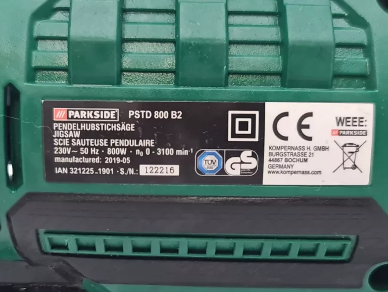 WYRZYNARKA PARKSIDE PSTD 800 B2 800W