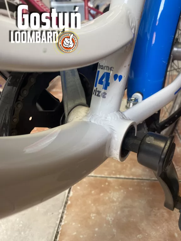 ROWER MAJDLLER 24” BELLA 4.3 BIAŁY-NIEBIESKI