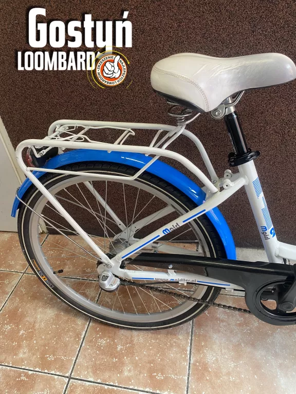 ROWER MAJDLLER 24” BELLA 4.3 BIAŁY-NIEBIESKI