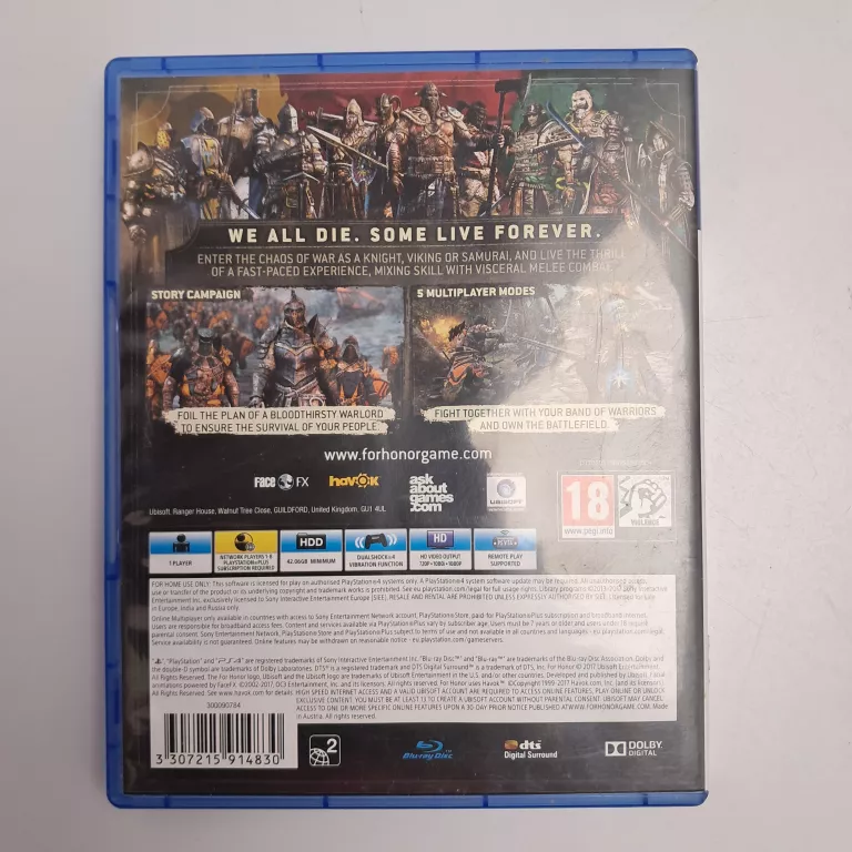 PS4 FOR HONOR