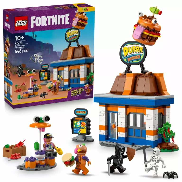 OUTLET LEGO DURR 77076 BURGEROWNIA FORTNITE BURGEROWANIA ZESTAW HAMBURGER