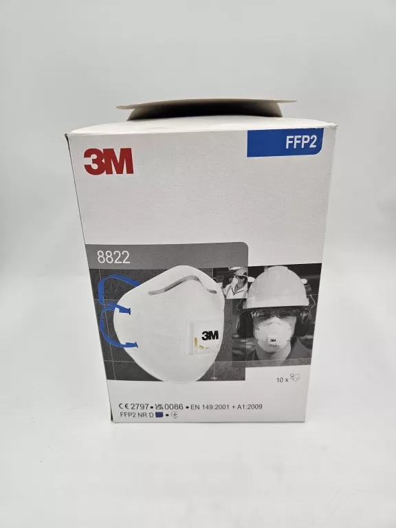 10 SZT. 3M 8822 MASKA PÓŁMASKA FILTRUJĄCA FFP2 Z ZAWOREM