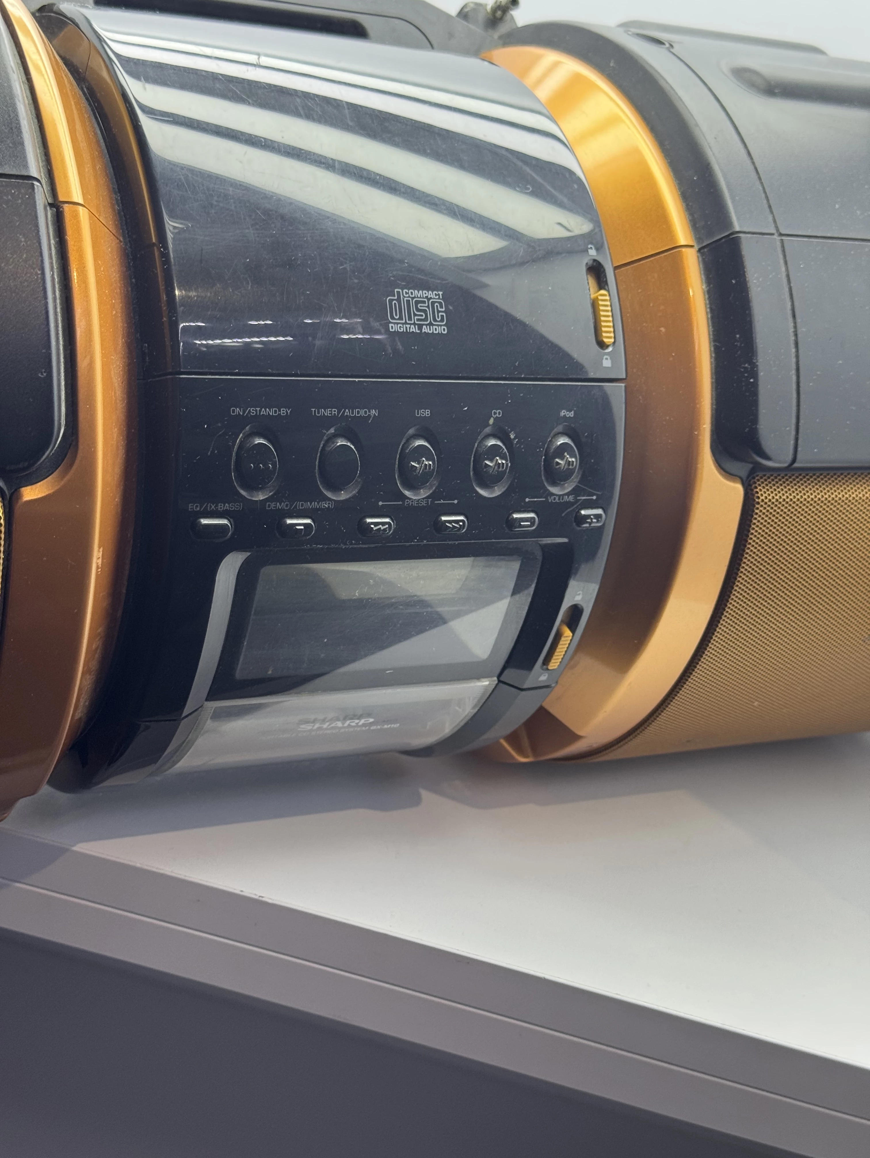 sharp-gx-m10-stereo-mp3-boombox-stacja-dokujaca-kabel-zasilajacy-stan-opakowania-229205-340261