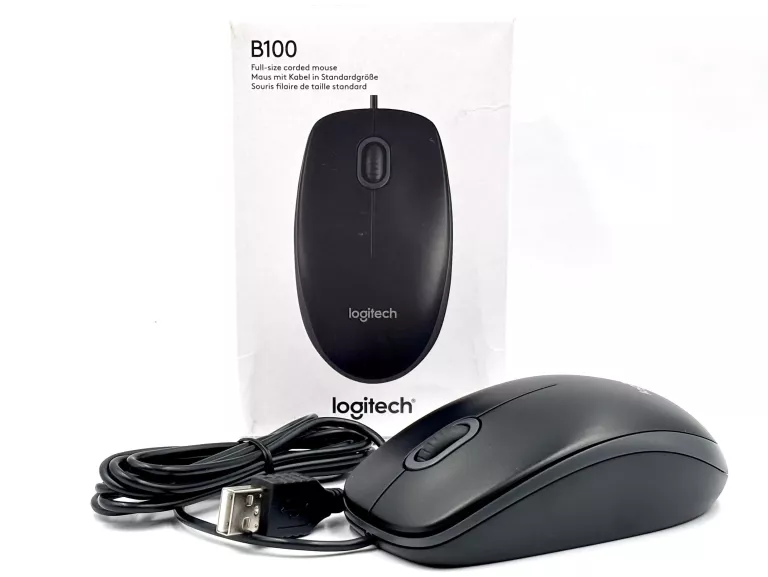 MYSZ PRZEWODOWA LOGITECH B100 OPTYCZNA 800DPI