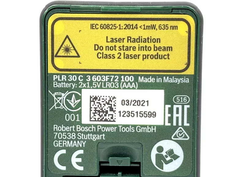DALMIERZ LASEROWY BOSCH PLR 30 C + ETUI