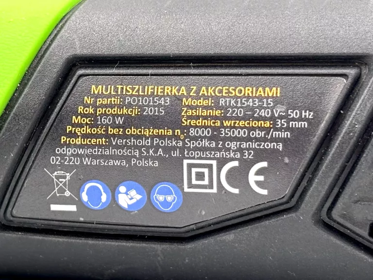 MULTISZLIFIERKA NITEO TOOLS RTK1543-15 160W 35MM 8000-35000RPM