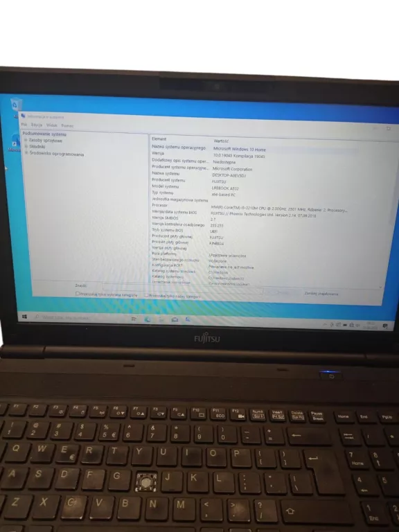 LAPTOP FUJITSU INTEL CORE  I5-3210M 6GB
