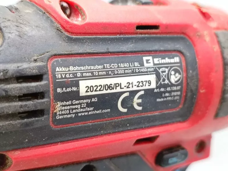 WKRĘTARKA EINHELL TE CD 18 4 + AKU