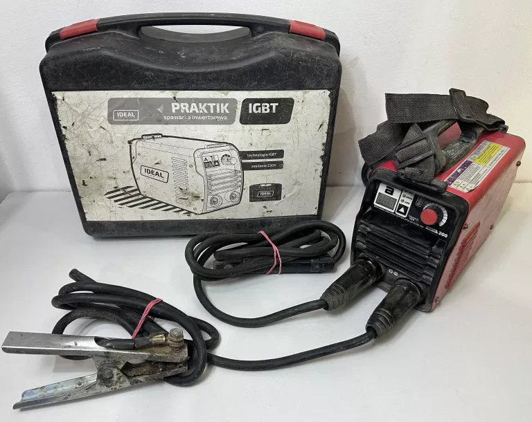 SPAWARKA ELEKTRODOWA IDEAL PRAKTIK 200 MMA LED WALIZKA IGBT