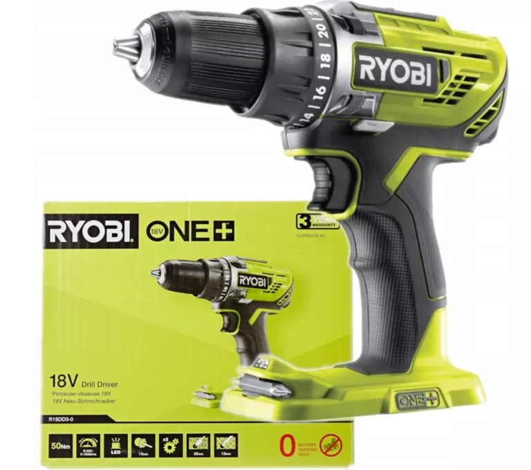 WIERTARKO-WKRĘTARKA 50NM ONE+ 18V RYOBI R18DD3-0