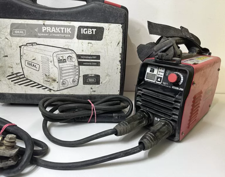 SPAWARKA ELEKTRODOWA IDEAL PRAKTIK 200 MMA LED WALIZKA IGBT