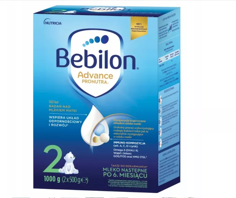 BEBILON 2 ADVANCE PRONUTRA MLEKO NASTĘPNE 1000 G