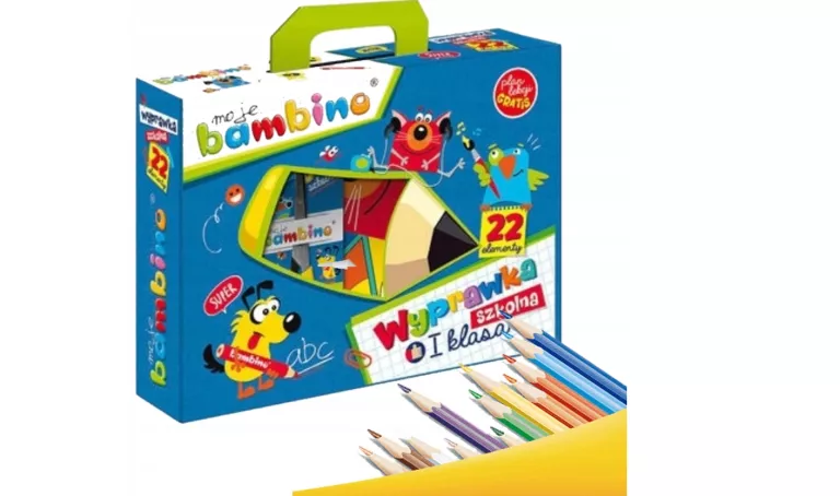 BAMBINO WYPRAWKA SZKOLNA 1 KLASA 22 ELEMENTY