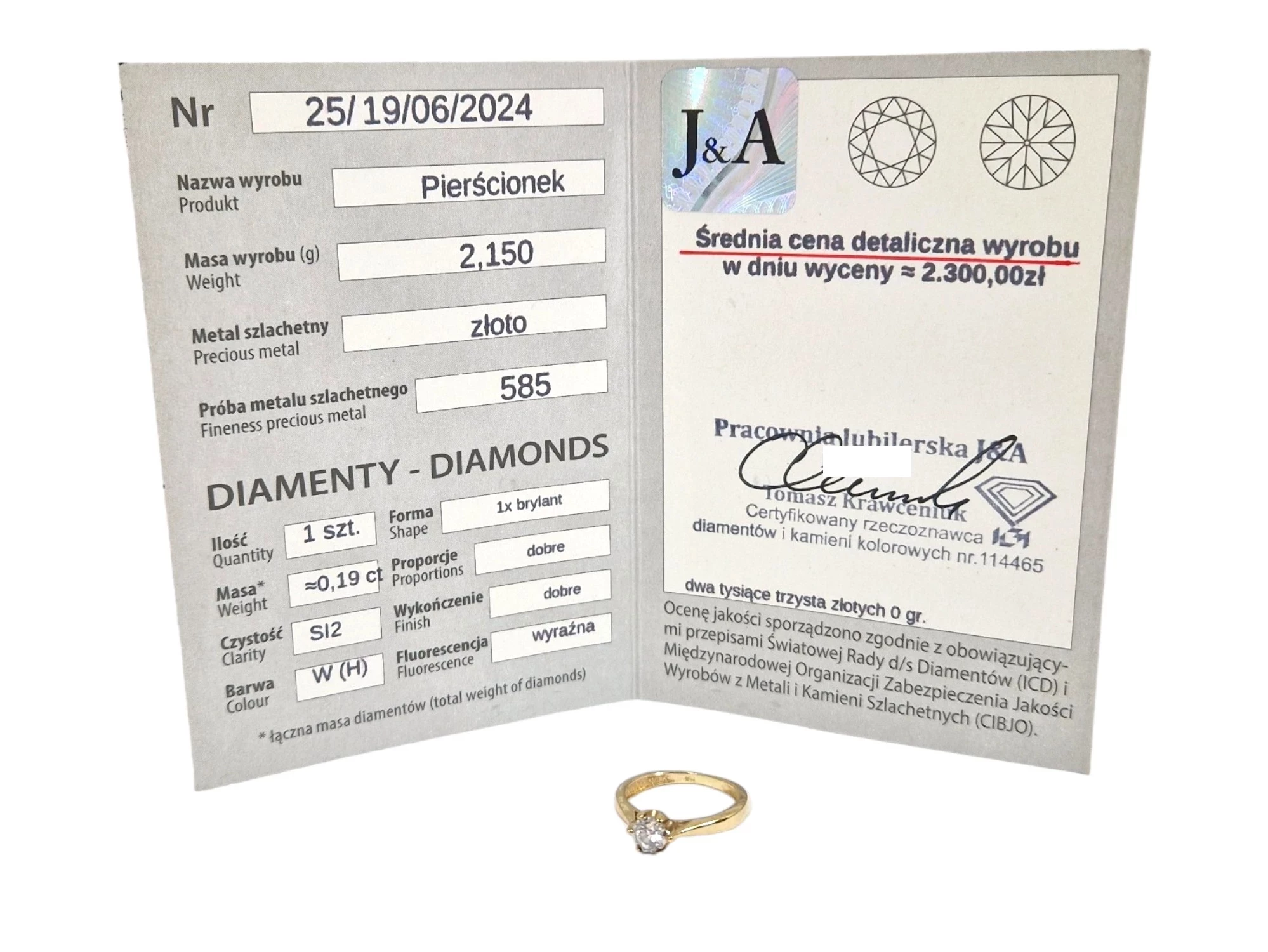 zloty-pierscionek-zareczynowy-z-diamentem-019ct-215g-585-14k-r8-rozmiarsrednica-wew-mm-372-8