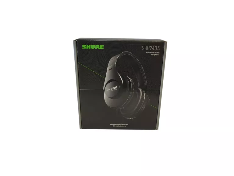 SŁUCHAWKI STUDYJNE WOKÓŁUSZNE SHURE SRH 240A EFS BK PRZEWODOWE