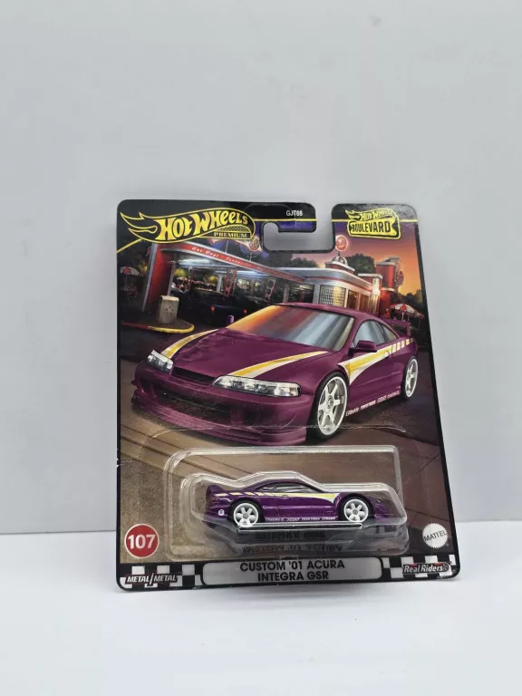 HOT WHEELS BOULEVARD AUTKO CUSTOM '01 ACURA INTEGRA GSR HRT77