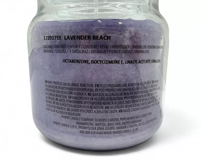 ŚWIECA W SŁOIKU YANKEE CANDLE LAVENDER BEACH 340G
