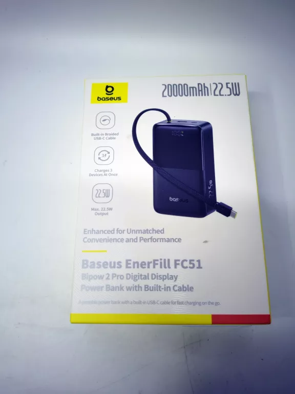 POWERBANK BASEUS 20000 MAH