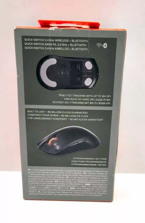 STEELSERIES RIVAL 3 WL GEN 2 BLACK