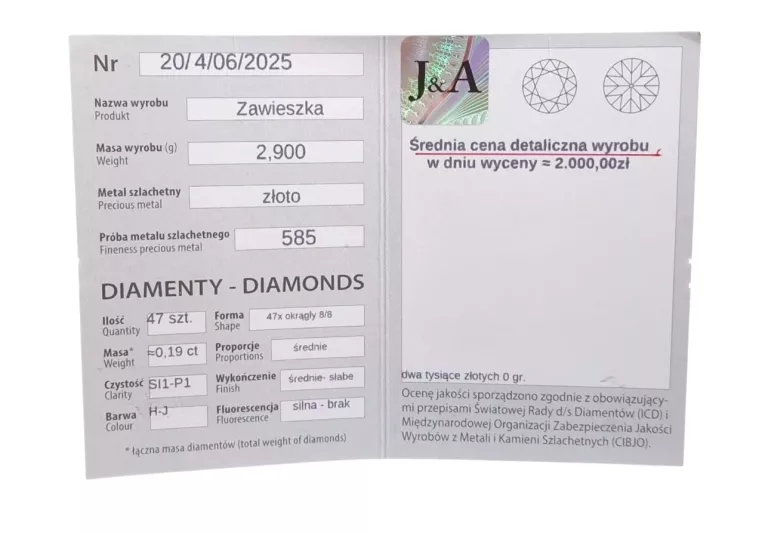 zloty-wiosiorek-dwa-serca-z-diamentami-290g-585-14k-47szt-019ct-ean-gtin-5902501290094