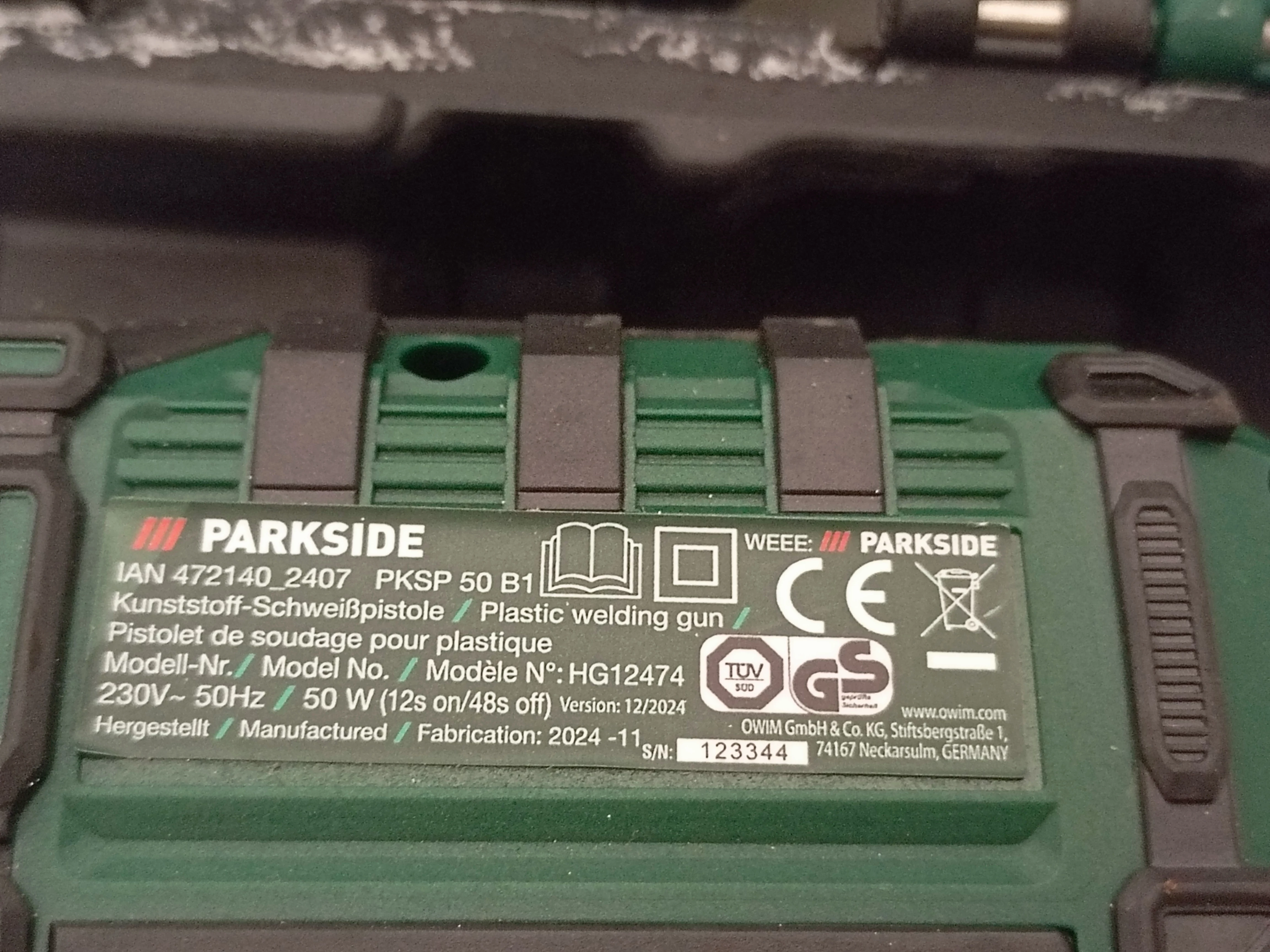 parkside-zgrzewarka-do-plastiku-w-walizce-maksymalna-moc-100