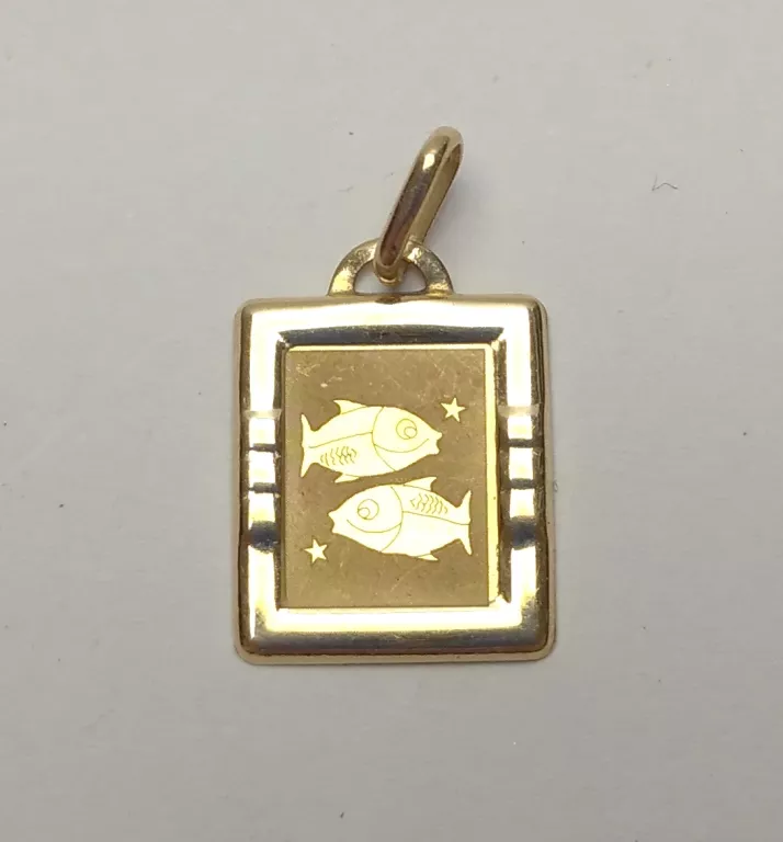WYRÓB JUBILERSKI UŻYWANY WISIOREK ZODIAK RYBY 0,80G