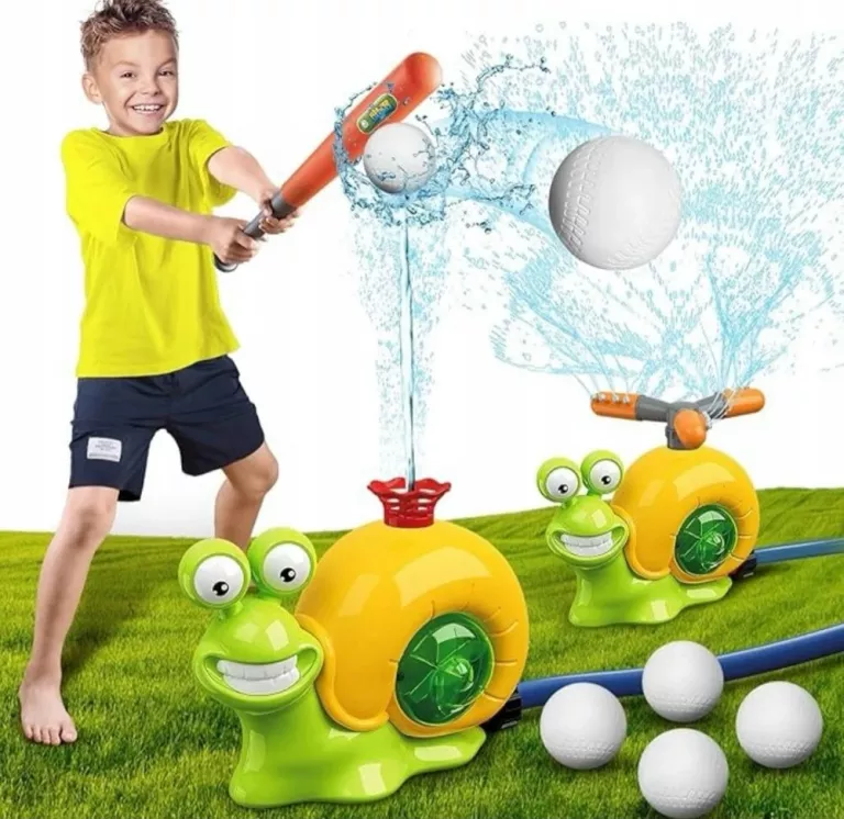 ZRASZACZ WODNY ŚLIMAK ZABAWKA WODNA BASEBALL FONTANNA OGRODOWA