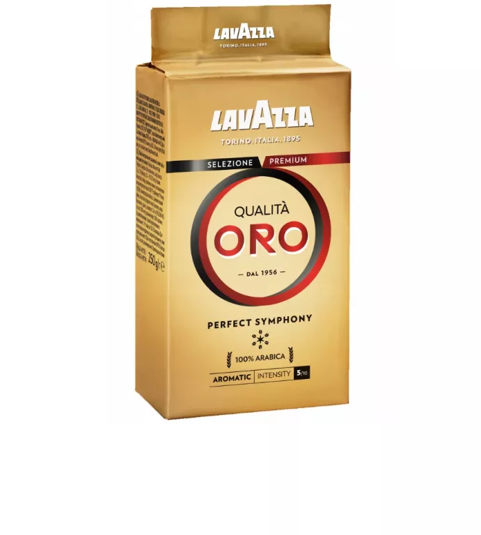 KAWA MIELONA LAVAZZA QUALITA ORO 250G KAWA PALONA100% ZIARNA ARABICA