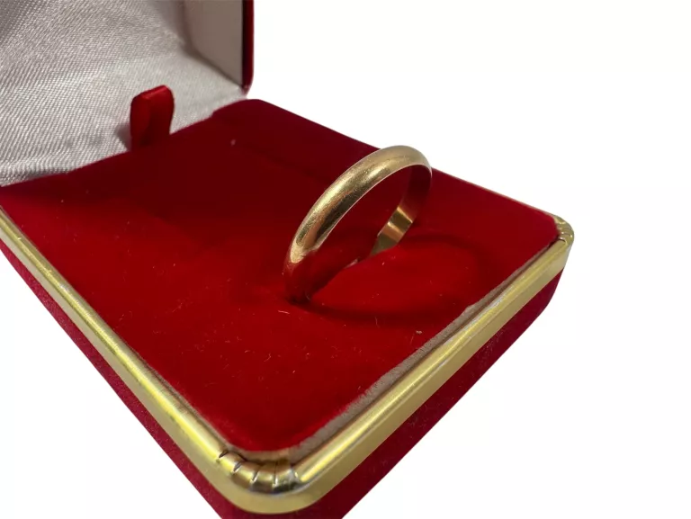 KLASYCZNA ZŁOTA OBRĄCZKA WARMET PRÓBY 585 / 2,86G / 23