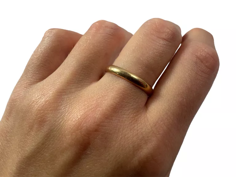 KLASYCZNA ZŁOTA OBRĄCZKA WARMET PRÓBY 585 / 2,86G / 23