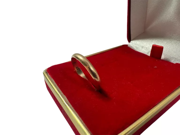KLASYCZNA ZŁOTA OBRĄCZKA WARMET PRÓBY 585 / 2,86G / 23