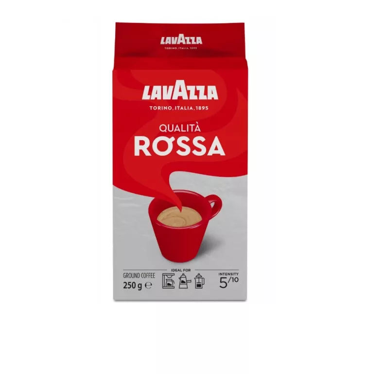 LAVAZZA QUALITA ROSSA KAWA MIELONA ŚREDNIO PALONA 250G