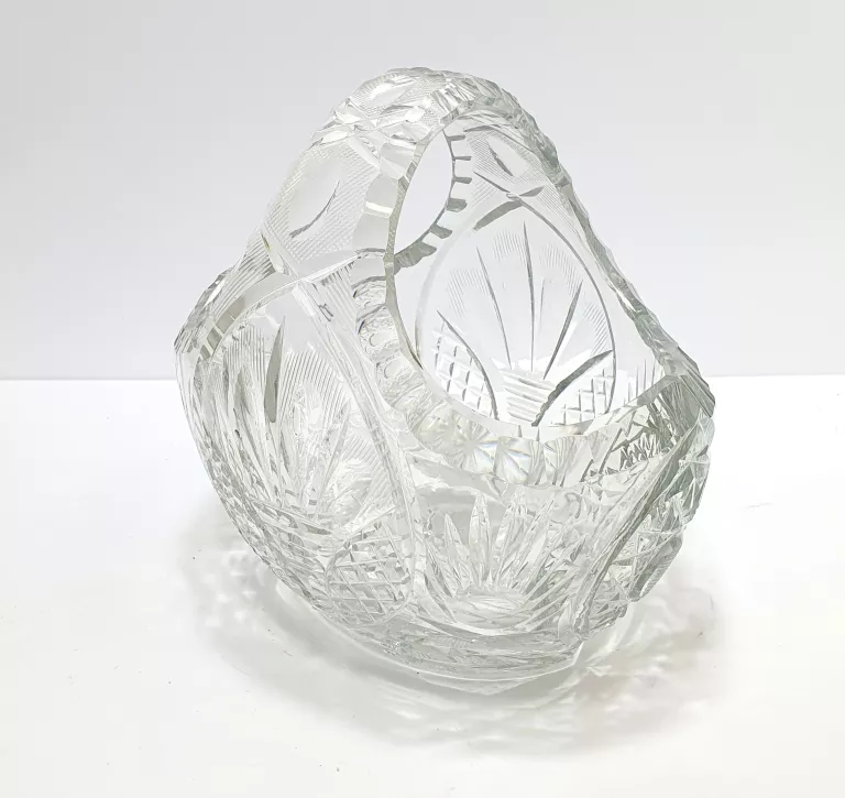 KRYSZTAŁOWY KOSZYCZEK - 16,5 CM DŁUGOŚCI