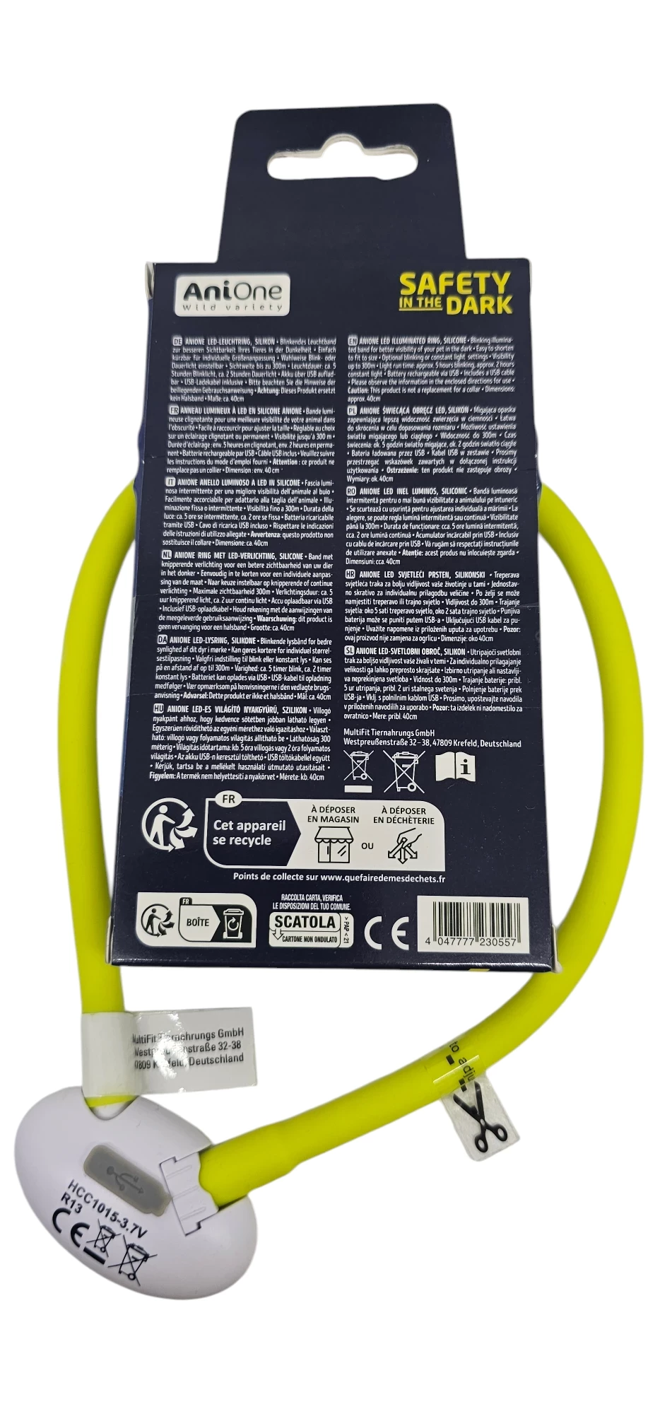 anione-led-obroza-silikonowa-50cm-s-m-zolta-ean-gtin-4047777232575