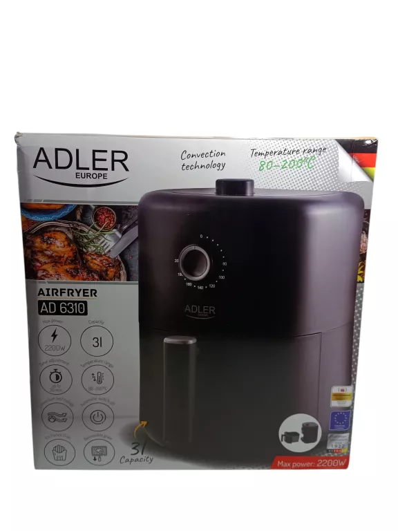 FRYTKOWNICA BEZTŁUSZCZOWA ADLER AD 6310 2200 W