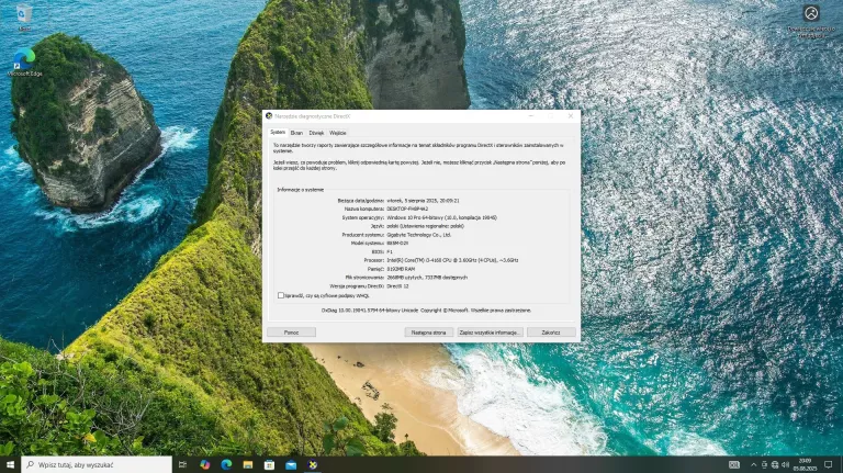 KOMPUTER STACJONARNY INTEL CORE I3-4160 8GB RAM 512GB SSD MSI GTX 750 TI