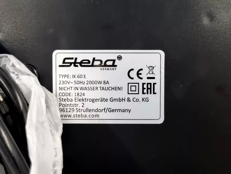 KUCHENKA INDUKCYJNA IK 60E STEBA