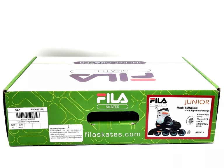 ROLKI FILA JUNIOR SUNRISE ROZMIAR 30-33