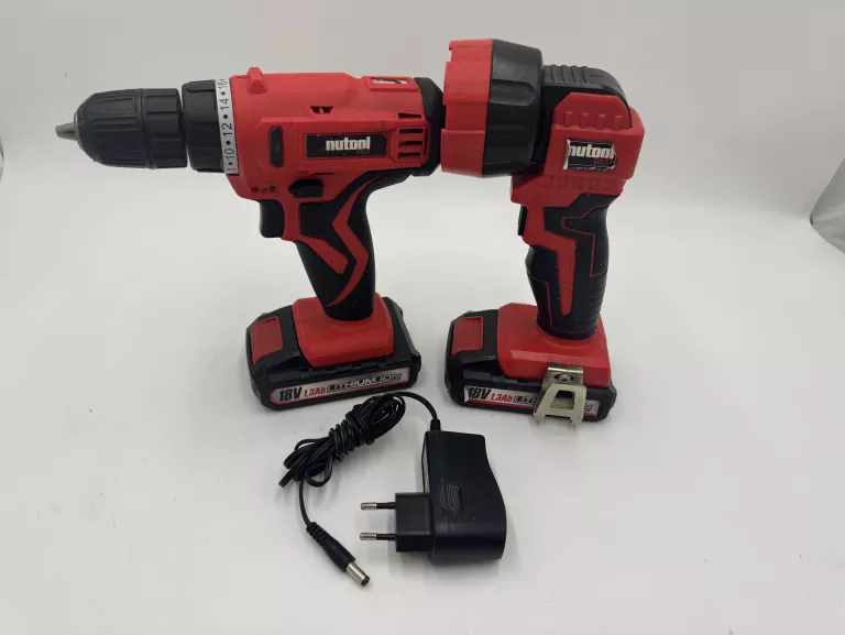 WKRĘTARKA NUTOOL NPK18XLPL + 2AKU + LATARKA + ŁADOWARKA