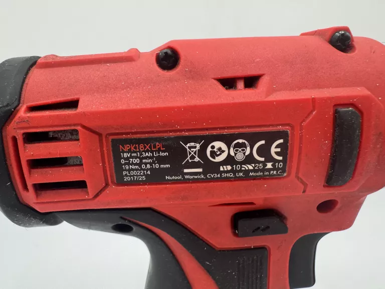 WKRĘTARKA NUTOOL NPK18XLPL + 2AKU + LATARKA + ŁADOWARKA