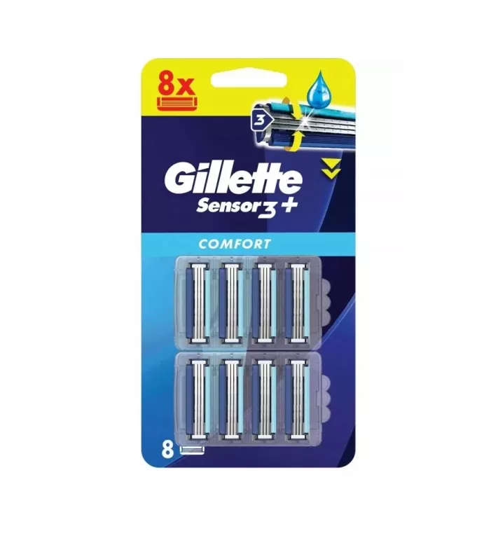 WKŁADY GILLETTE SENSOR 3+ 8SZT